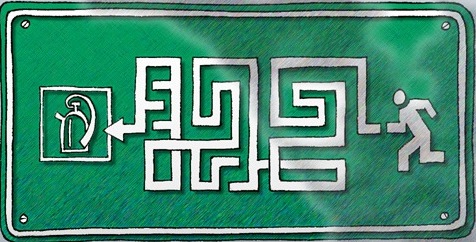 Fluchtweg freigestellt